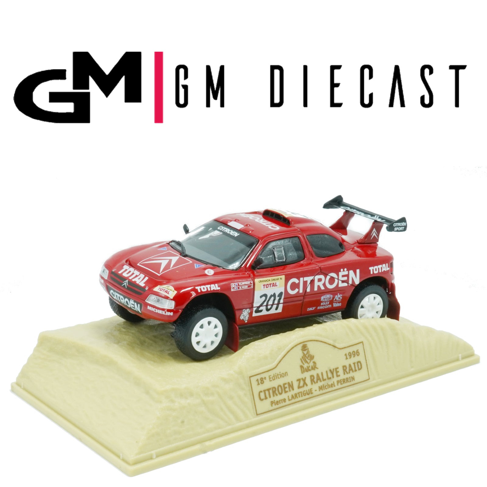 Citroen ZX #201 Rally Raid Dakar 1996 Lartigue, Perrin 1/43