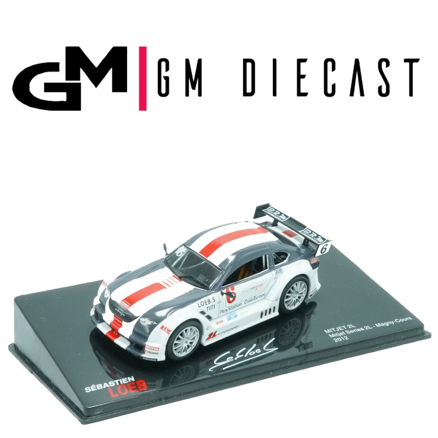 MITJET 2L #6 Magny-Cours 2012 Loeb 1/43