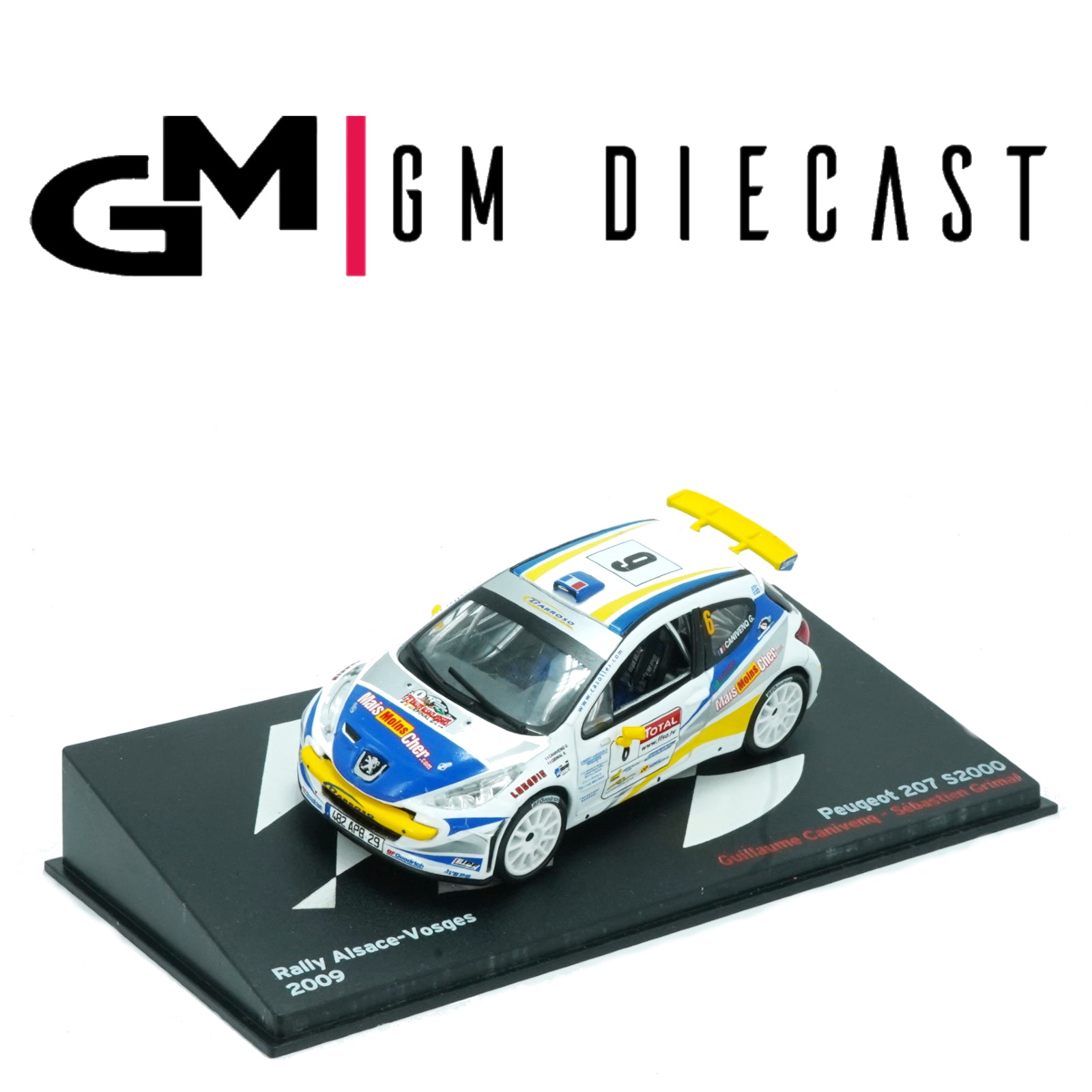Peugeot 207 S2000 #6 Rally ALsace-Vosges 2009 Canivenq, Grimal 1/43