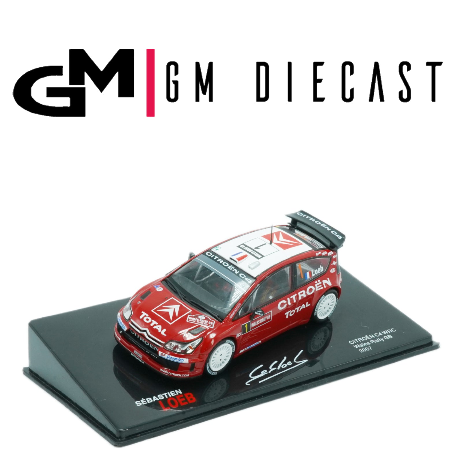 Citroen C4 #1 Rally Wales GB 2007 Loeb 1/43