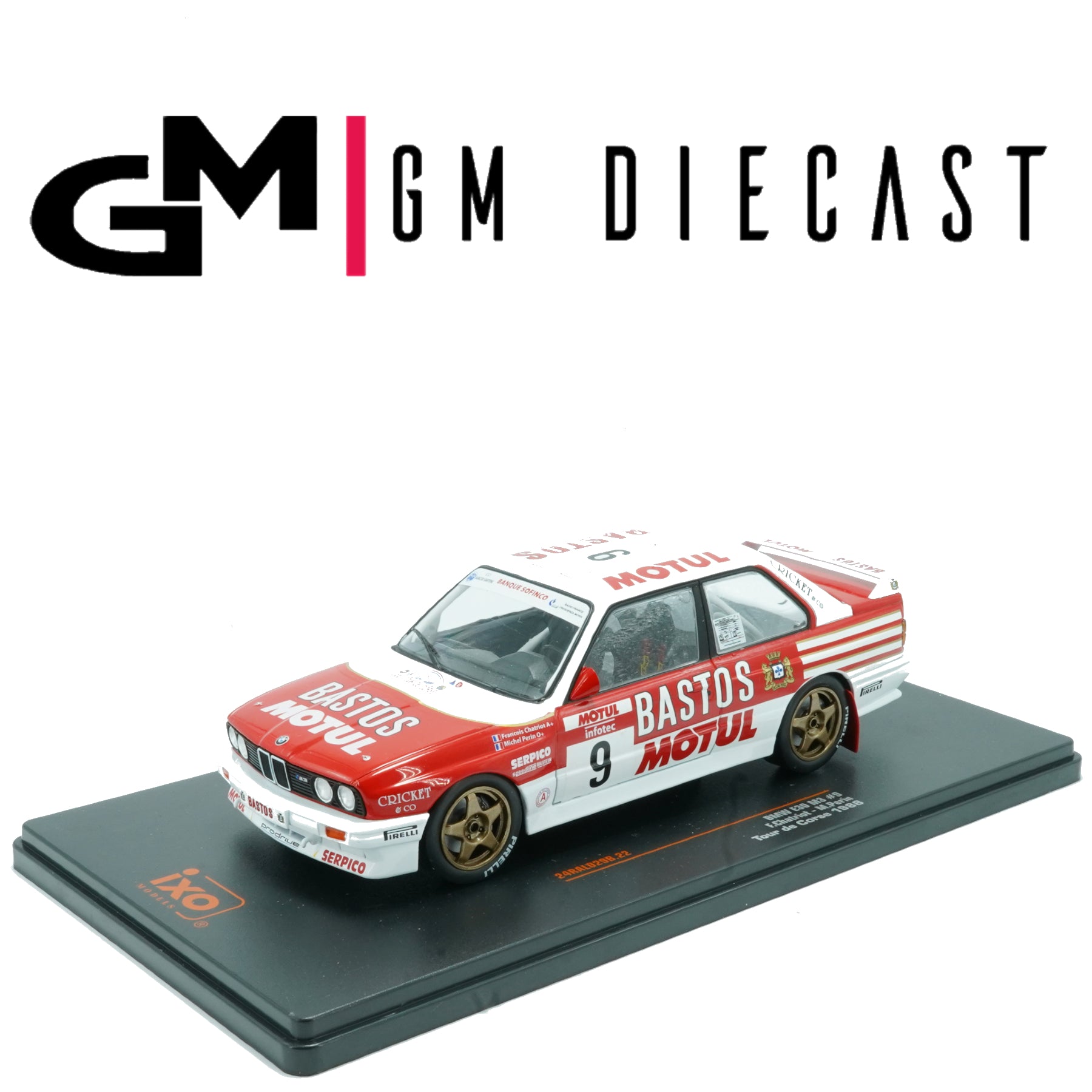 BMW E30 M3 #9 Rally Tour de Corse 1988 Chatriot, Perin 1/24