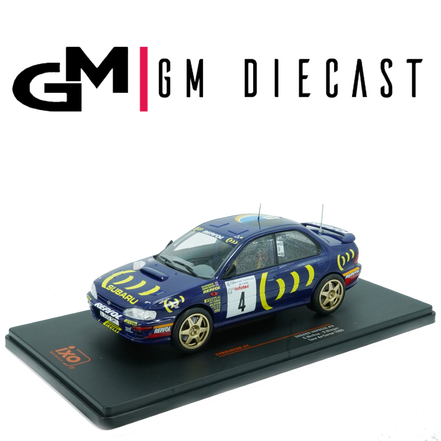 Subaru Impreza #4 Rally Tour de Corse 1995 McRae, Ringer 1/24