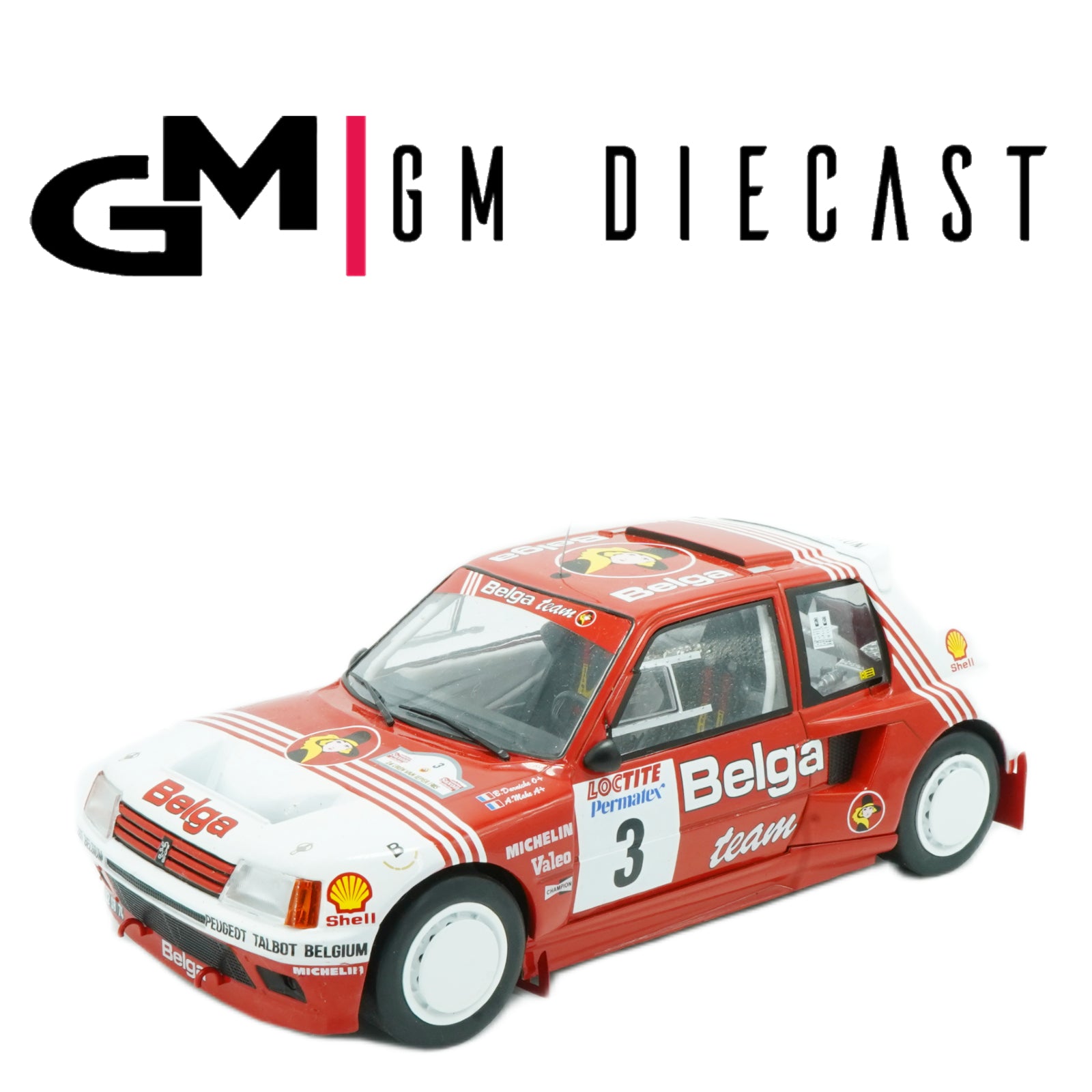Peugeot 205 T16 #3 Rally Ypres 1985 Darniche , Mahe 1/18