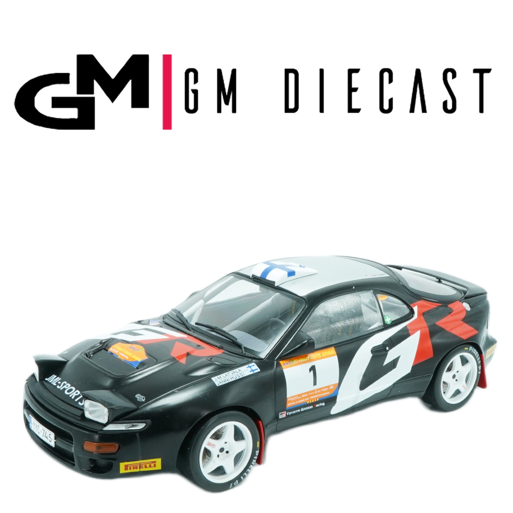 Toyota Celica GT-Four ST185 #1 Rally Costa Brava 2025 J.M.Latvala/J.Hussi 1/18