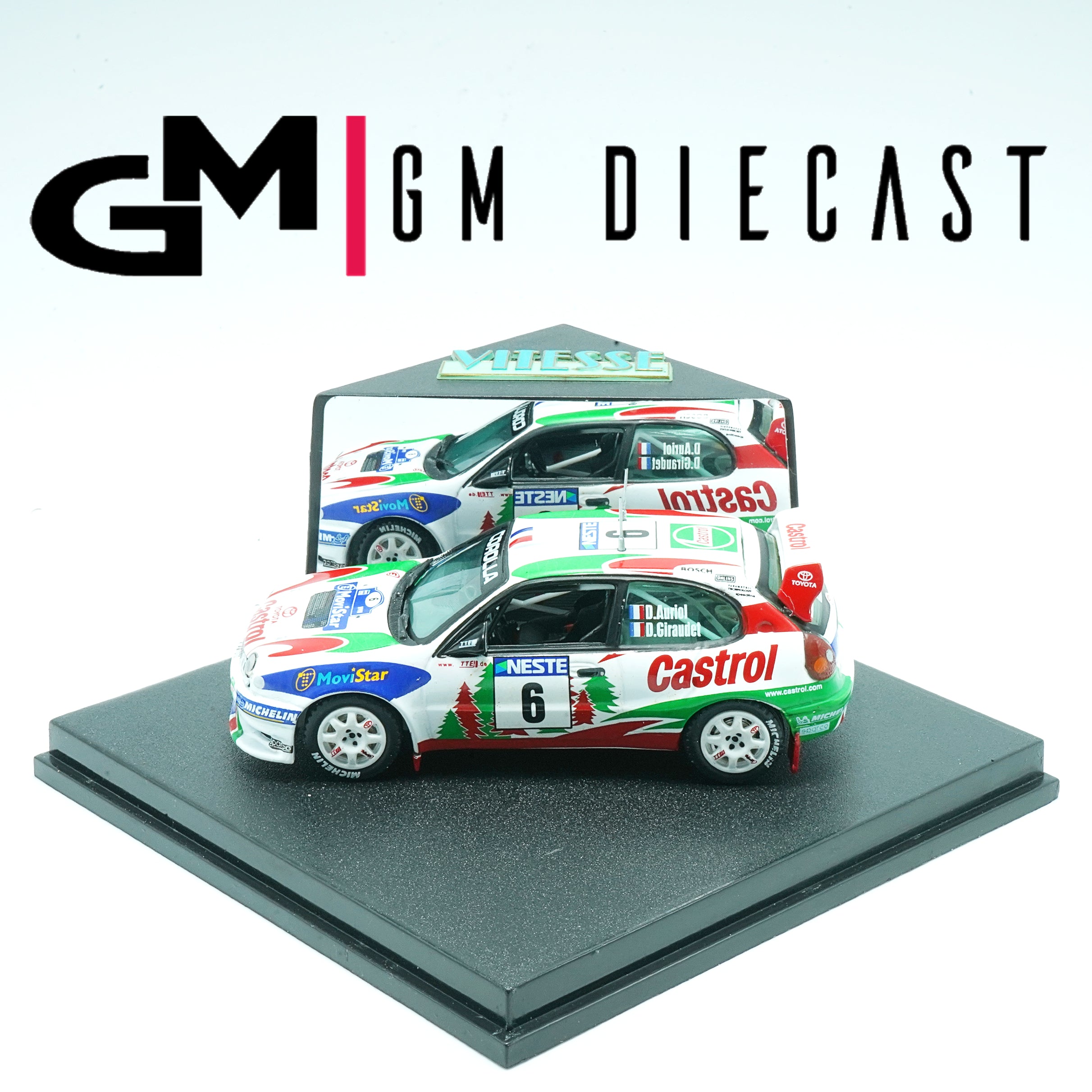 Toyota Corolla WRC #6 rally Finland 1998 D.Auriol/D.Giraudet 1:43