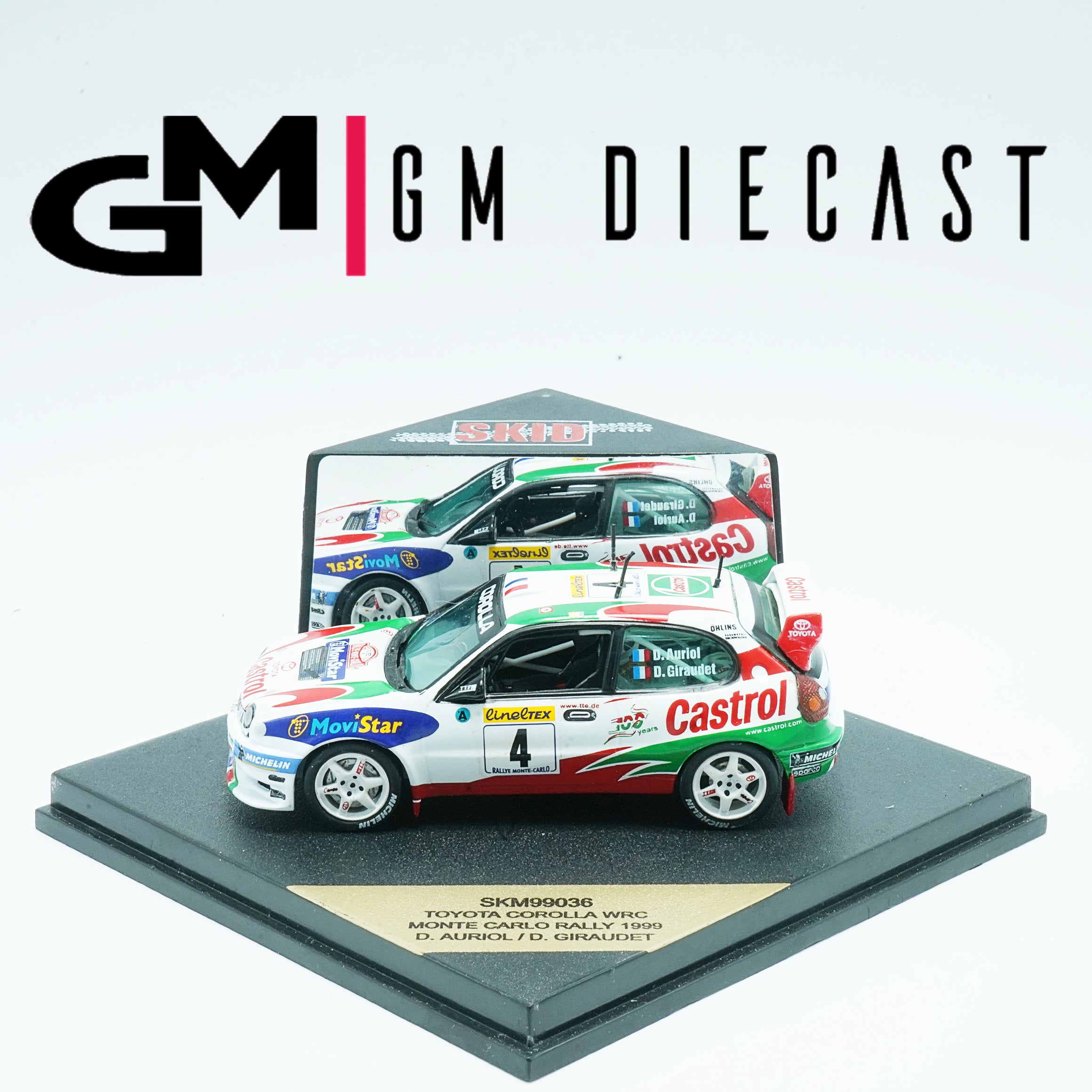 Toyota Corolla WRC #4 rally Monte Carlo 1999 D.Auriol/D.Giraudet 1:43