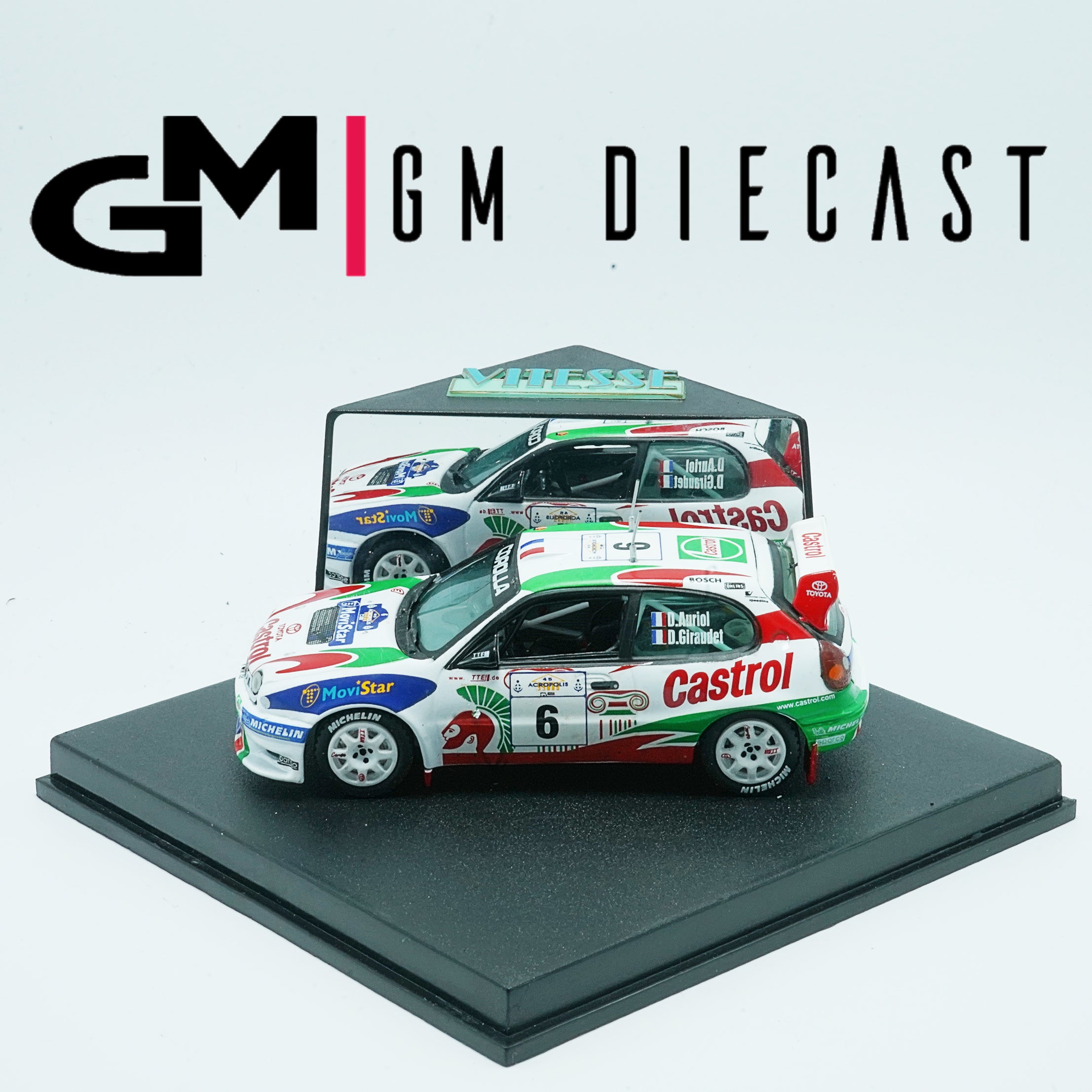 Toyota Corolla WRC #6 rally Acropolis 1998 D.Auriol/D.Giraudet 1:43