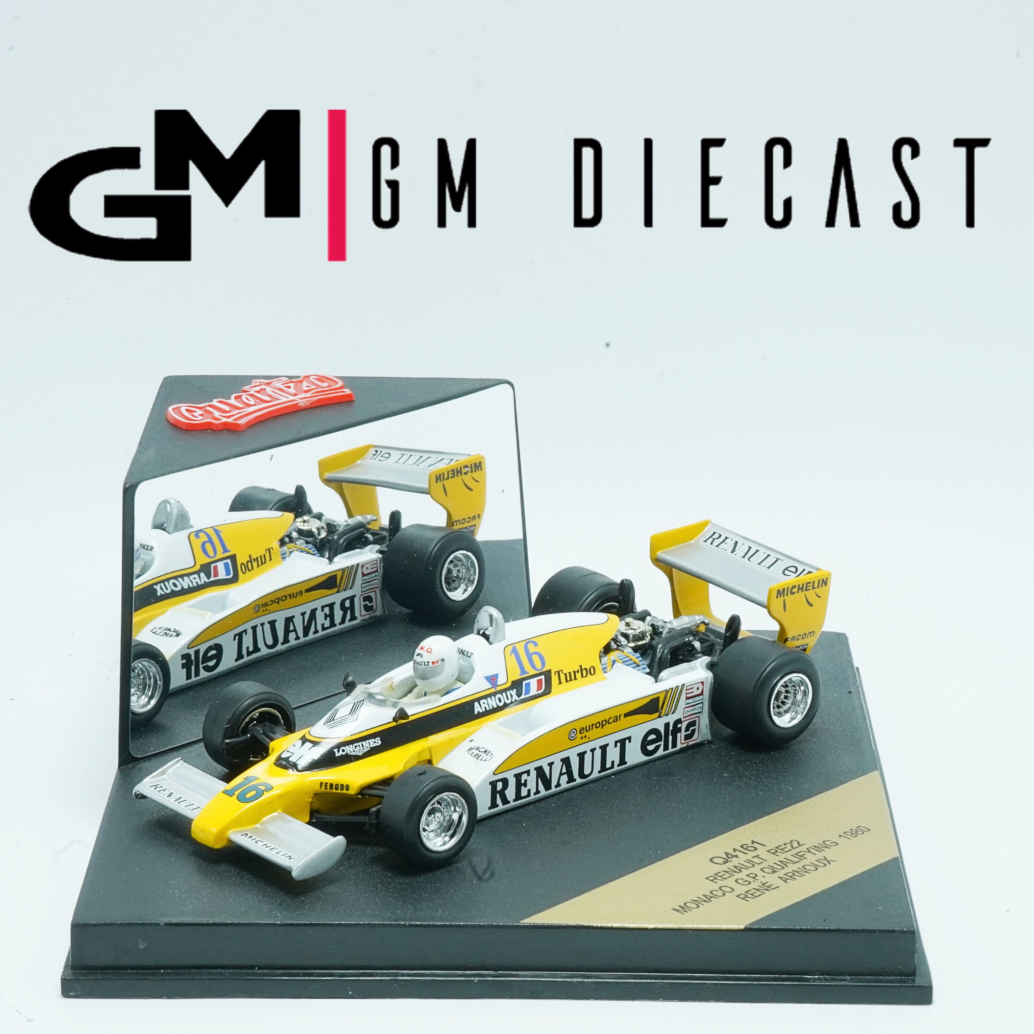 Renault RE22 #16 Monaco G.P Qualifying 1980 R.Arnoux 1:43