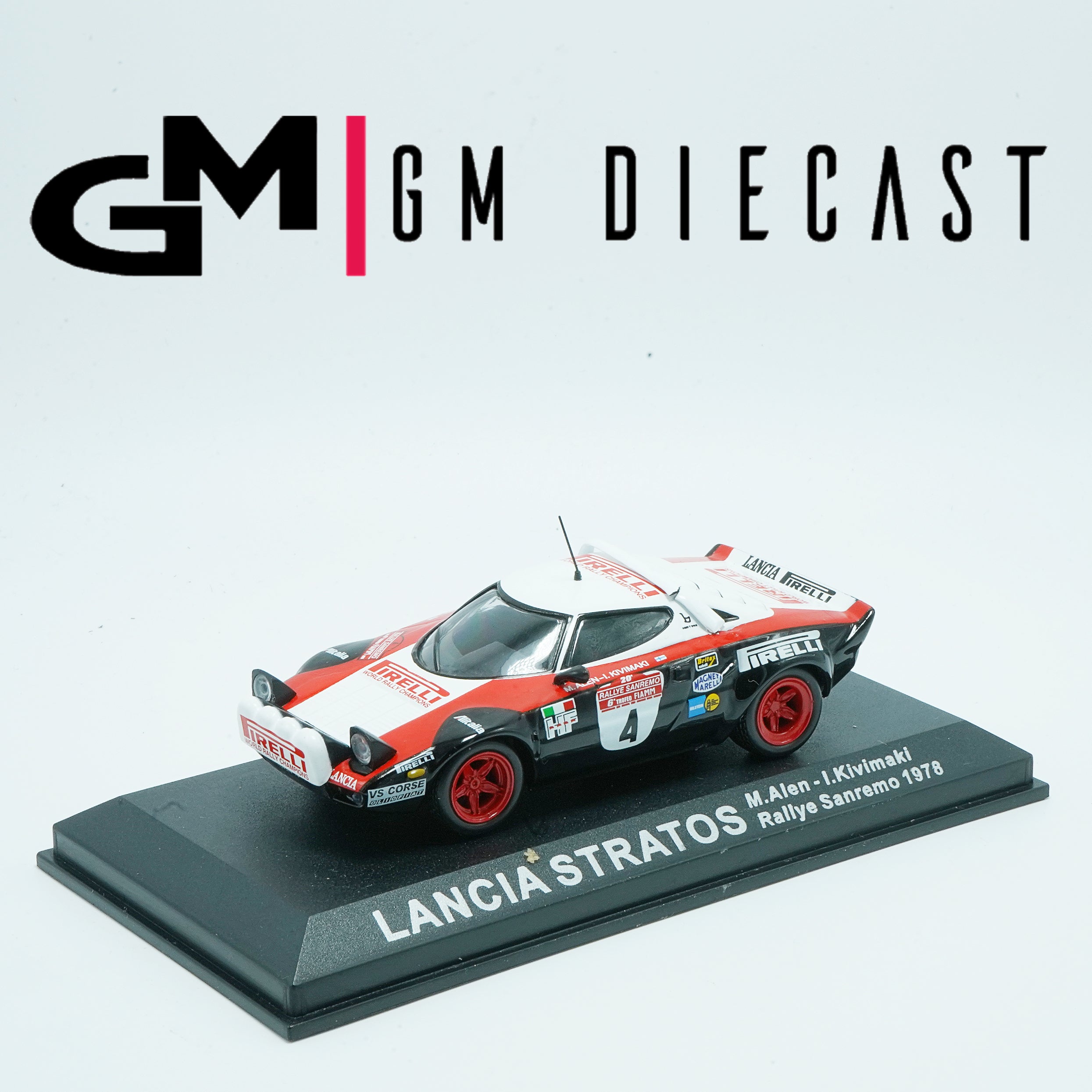Lancia Stratos #4 Rally Sanremo 1978 I.Kivimaki, M.Alen 1:43