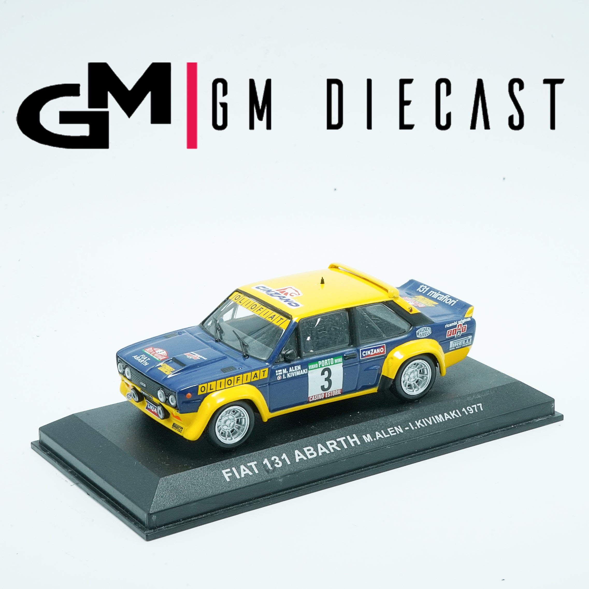 Fiat 131 Abarth #3 Rally Monte Carlo 1977 M.Alen/I.Kivimaki 1/43