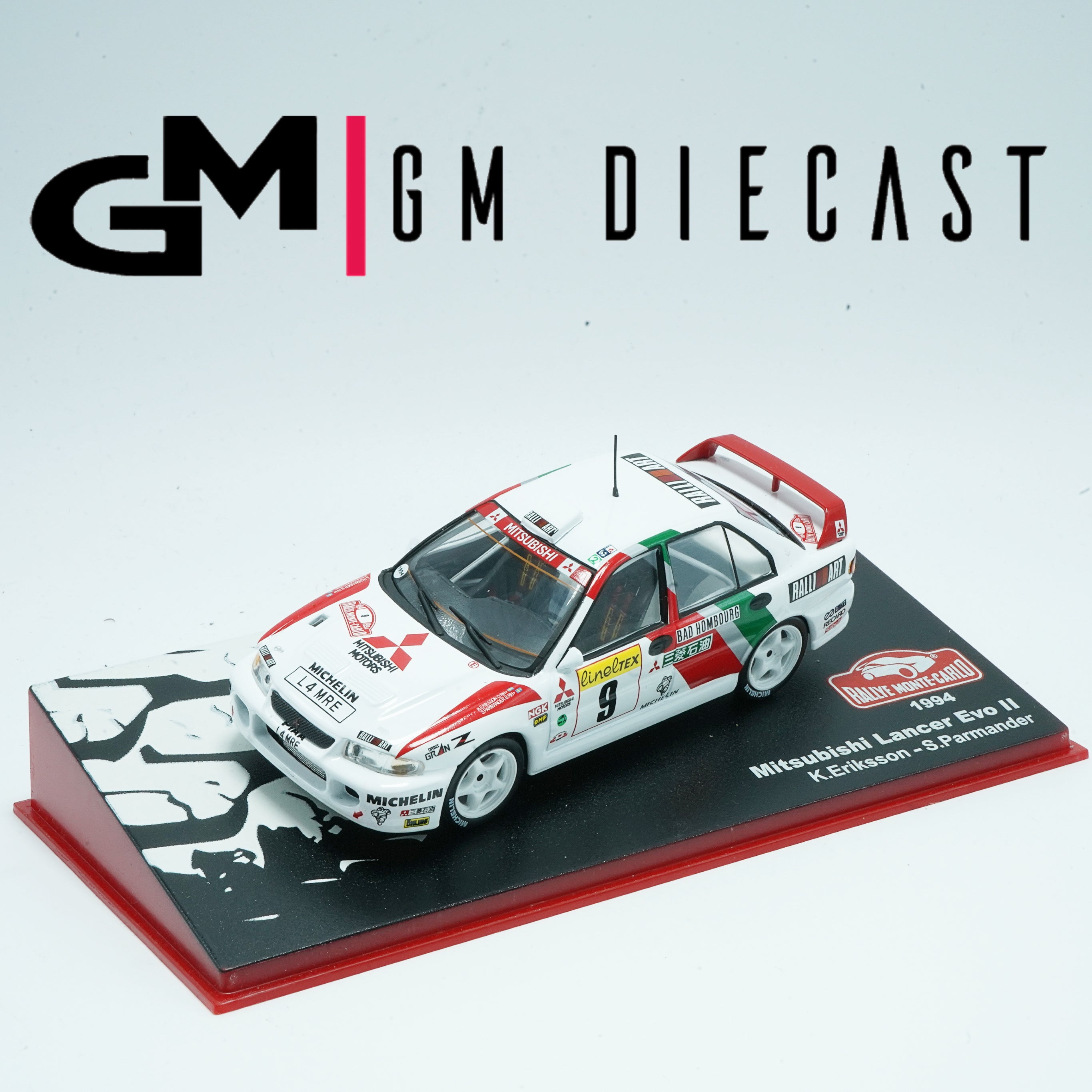Mitsubishi Lancer Evolution II #9 Rally Monte Carlo 1994 Eriksson, Parmander 1/43