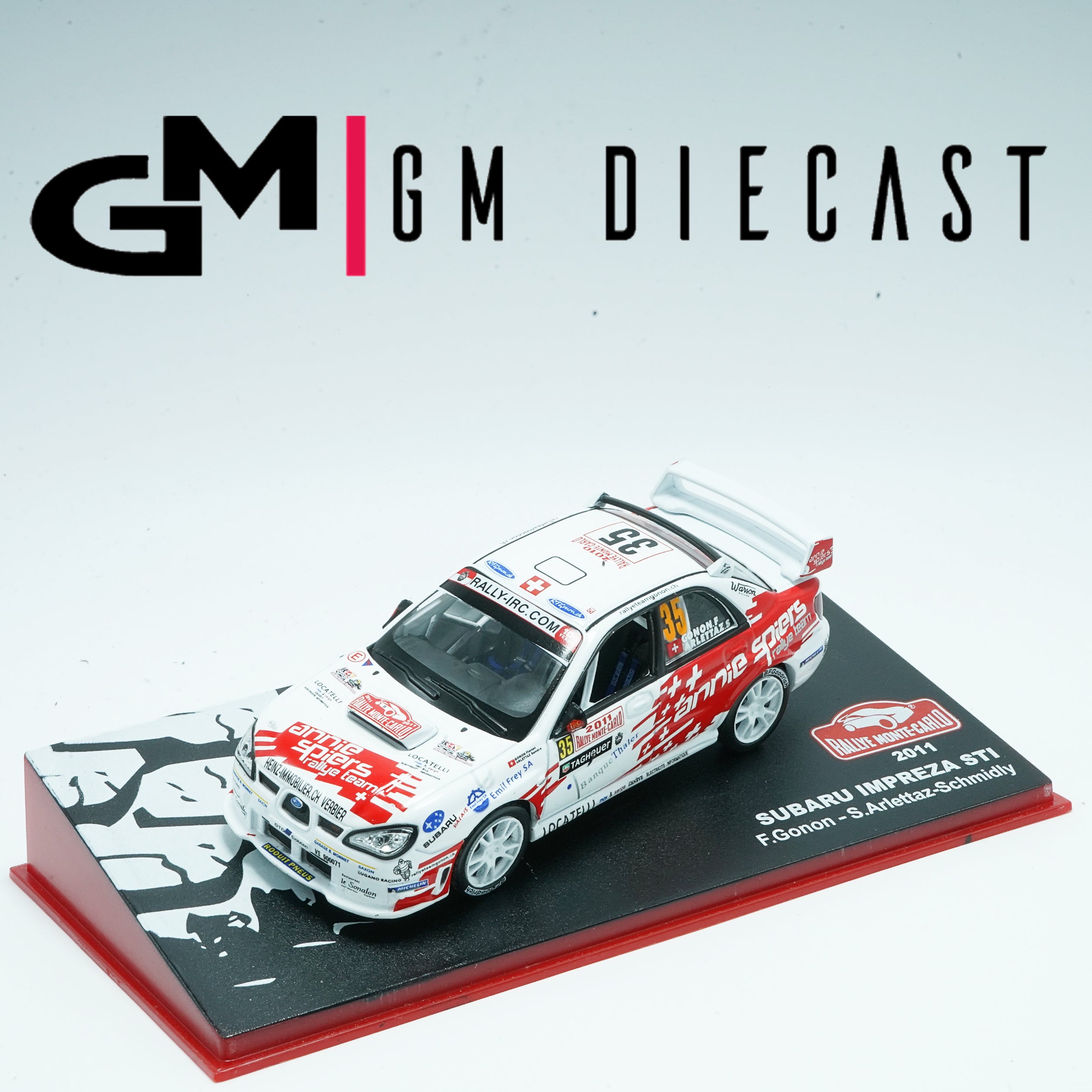 Subaru Impreza STI #35 Monte Carlo 2011  F.Gonon/S.Arlettaz 1/43