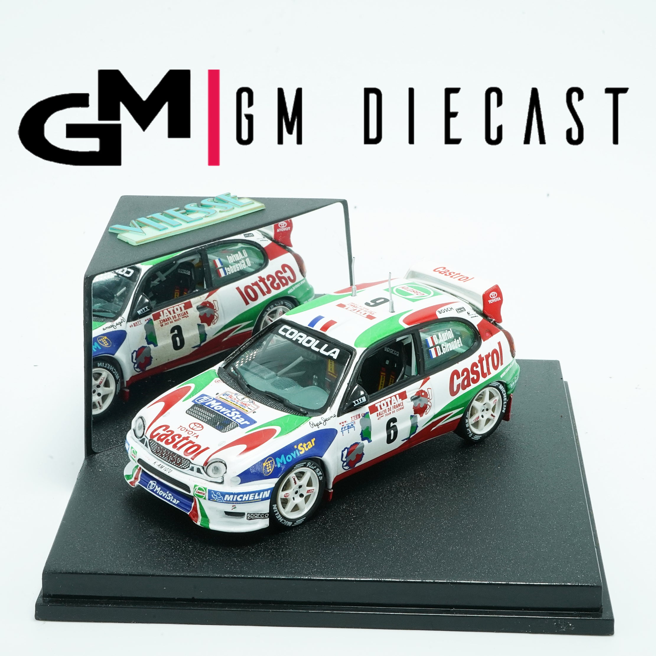 Toyota Corolla WRC #6 rally Tour de Corse 1998 D.Auriol/D.Giraudet 1:43