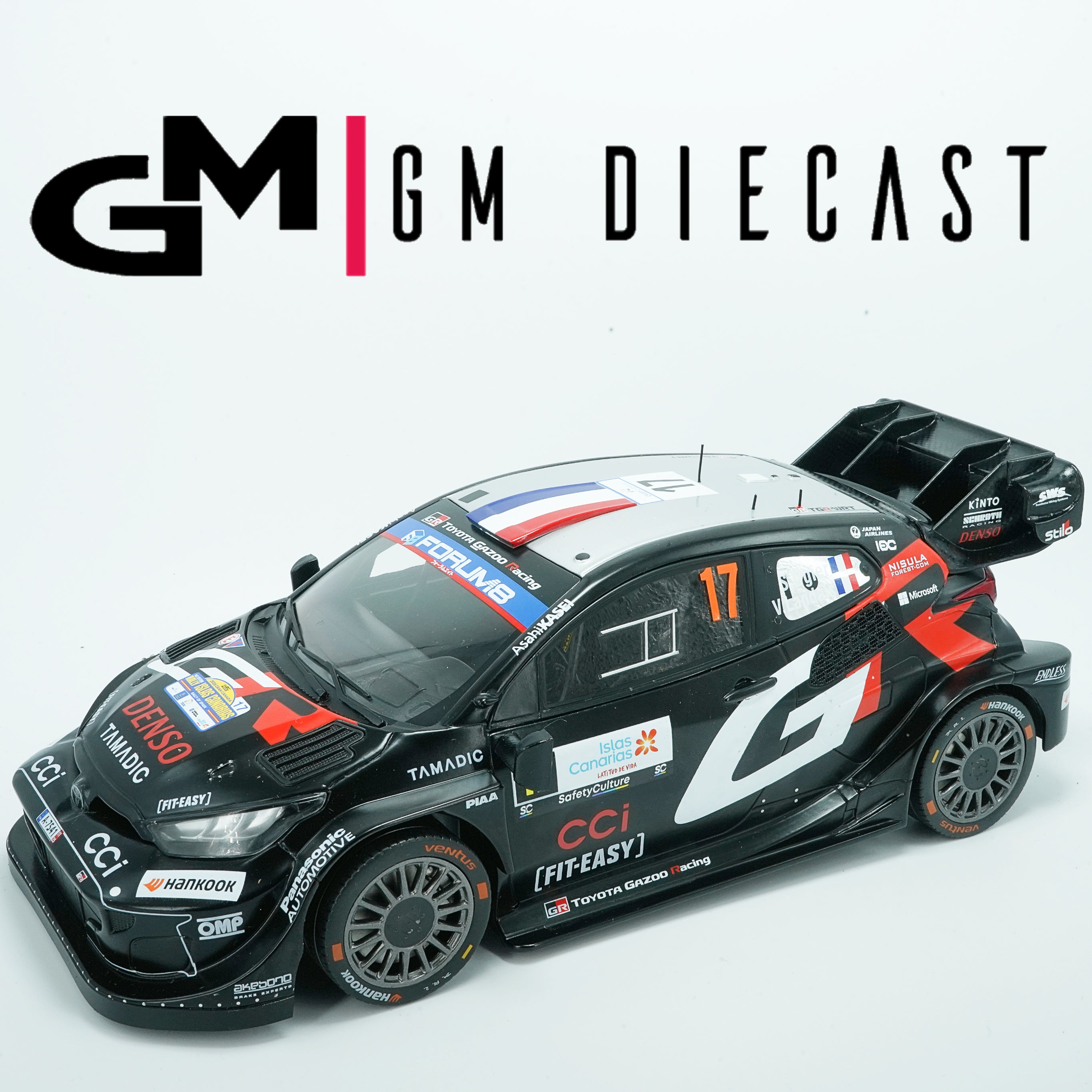 Toyota GR Yaris Rally1 #17 Rally Islas Canarias 2025 S.Ogier/V.Landais 1/18