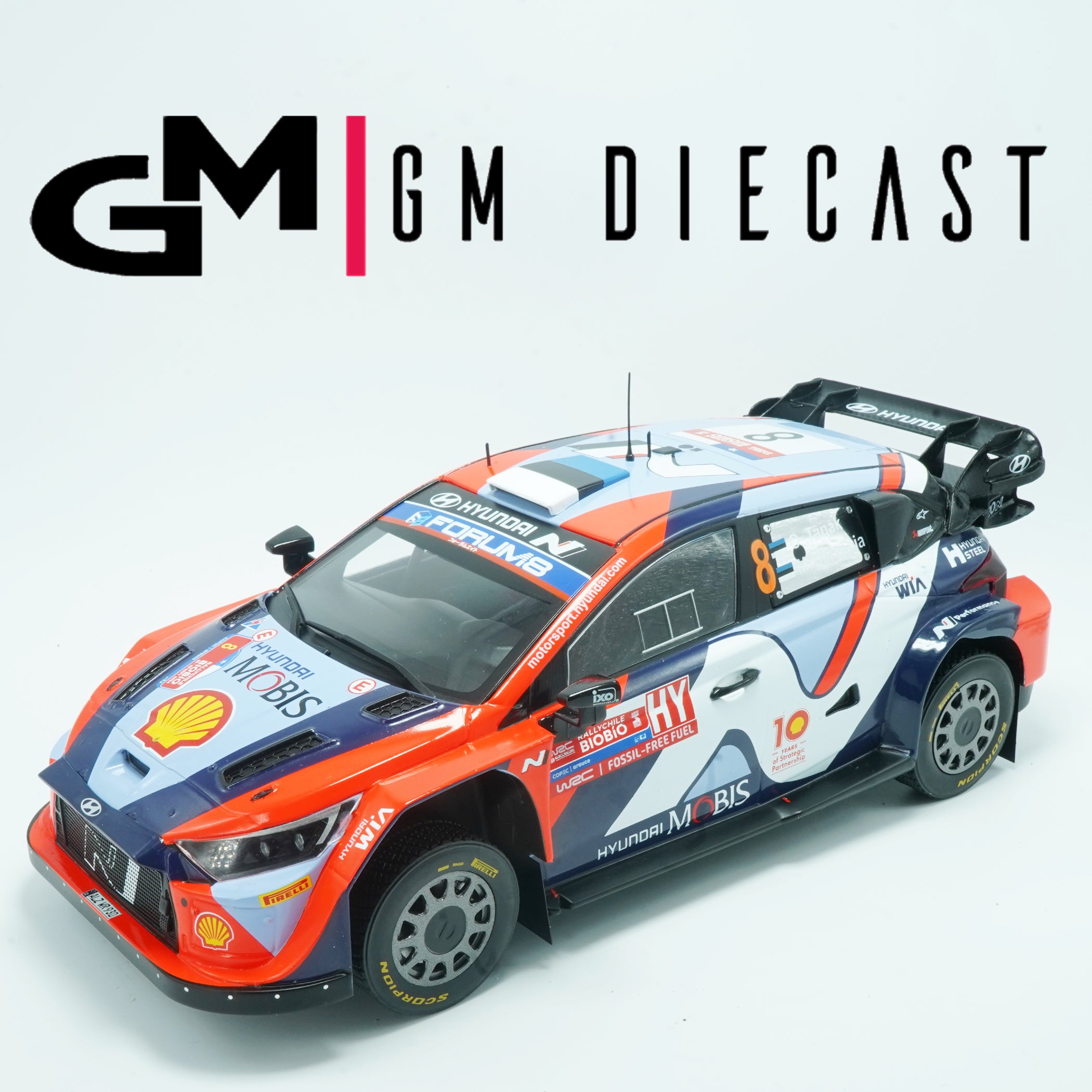 Hyundai i20 #8 Rally Chile 2024 Tanak,Jarveoja 1/18