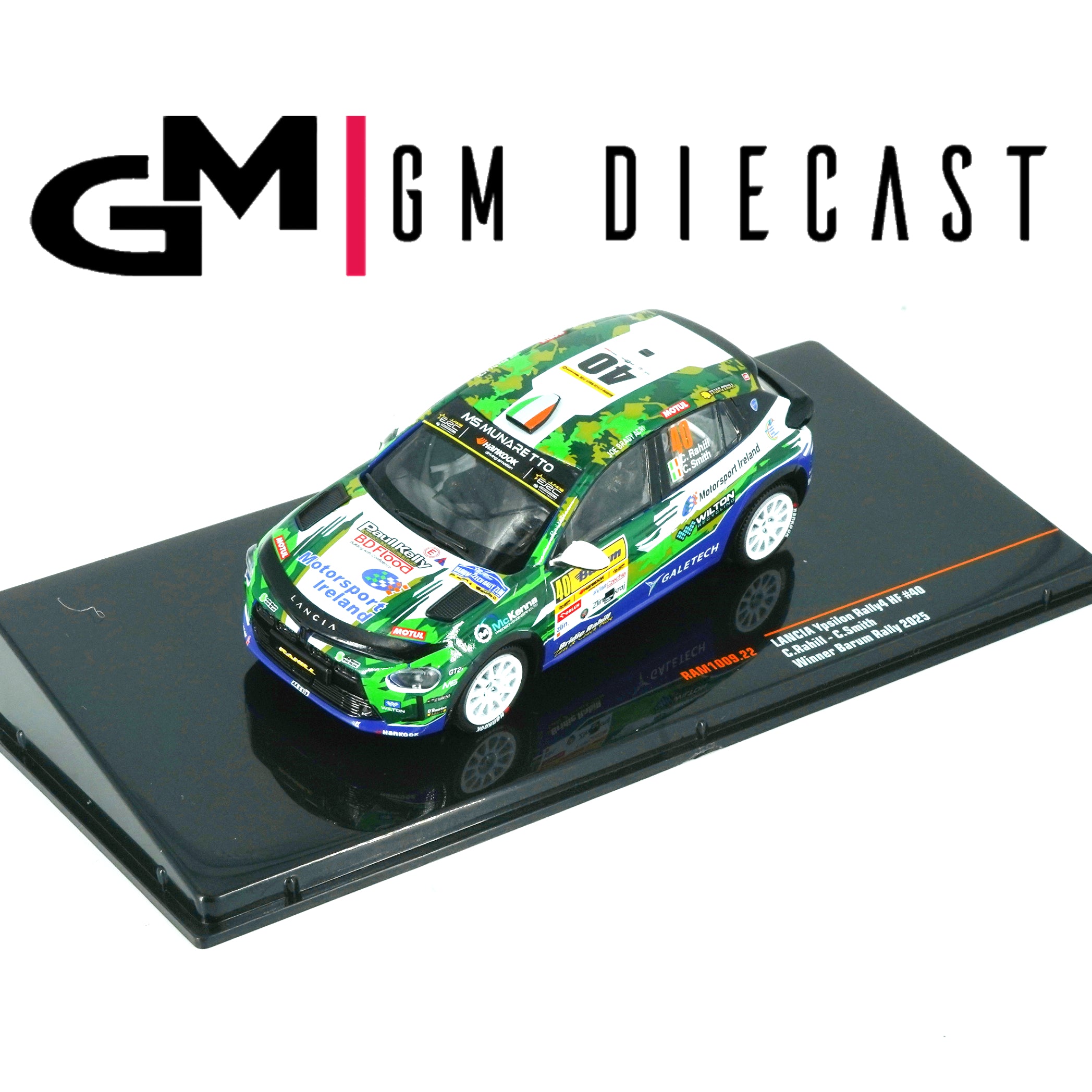 Lancia Ypsilon Rally4 HF #40 Barum Rally 2025 Rahill, Smith 1/43