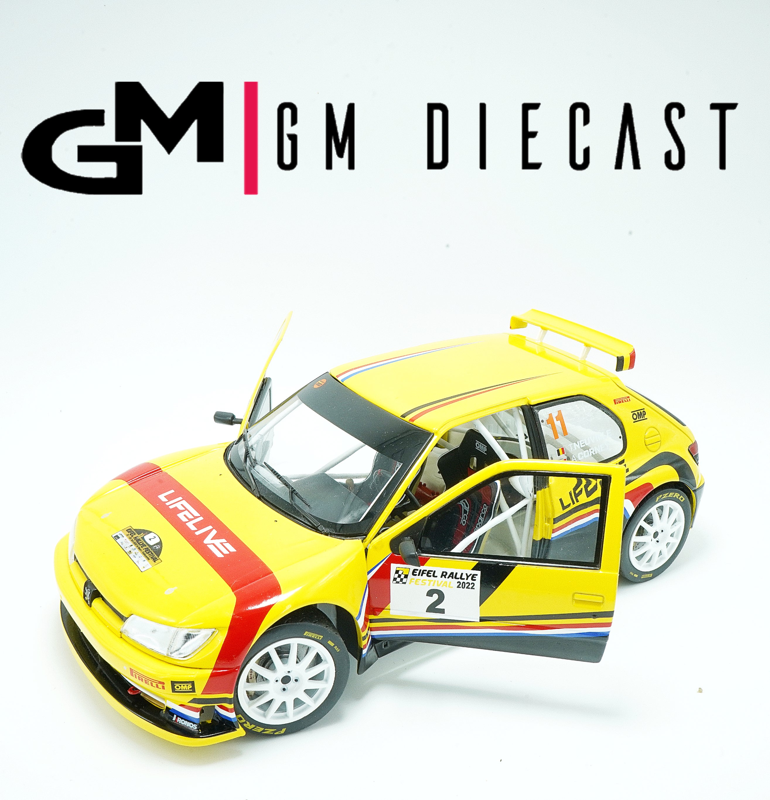 Peugeot 306 WRC #11  Eifel Rallye 2022 T.Neuville A.Cornet 1/18