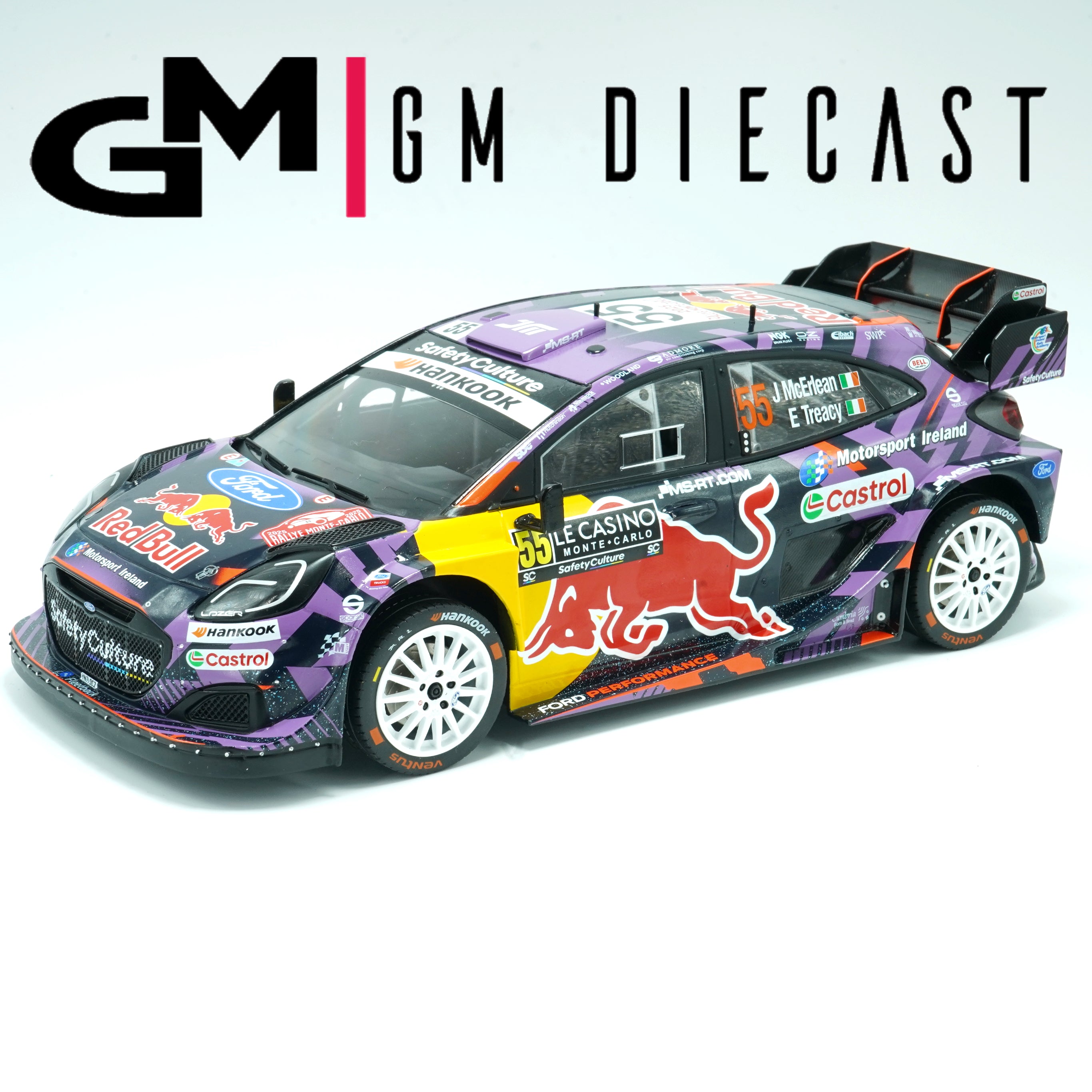 Ford Puma Rally1 #55 Rally Monte Carlo 2025 McErlean, Treacy 1:18