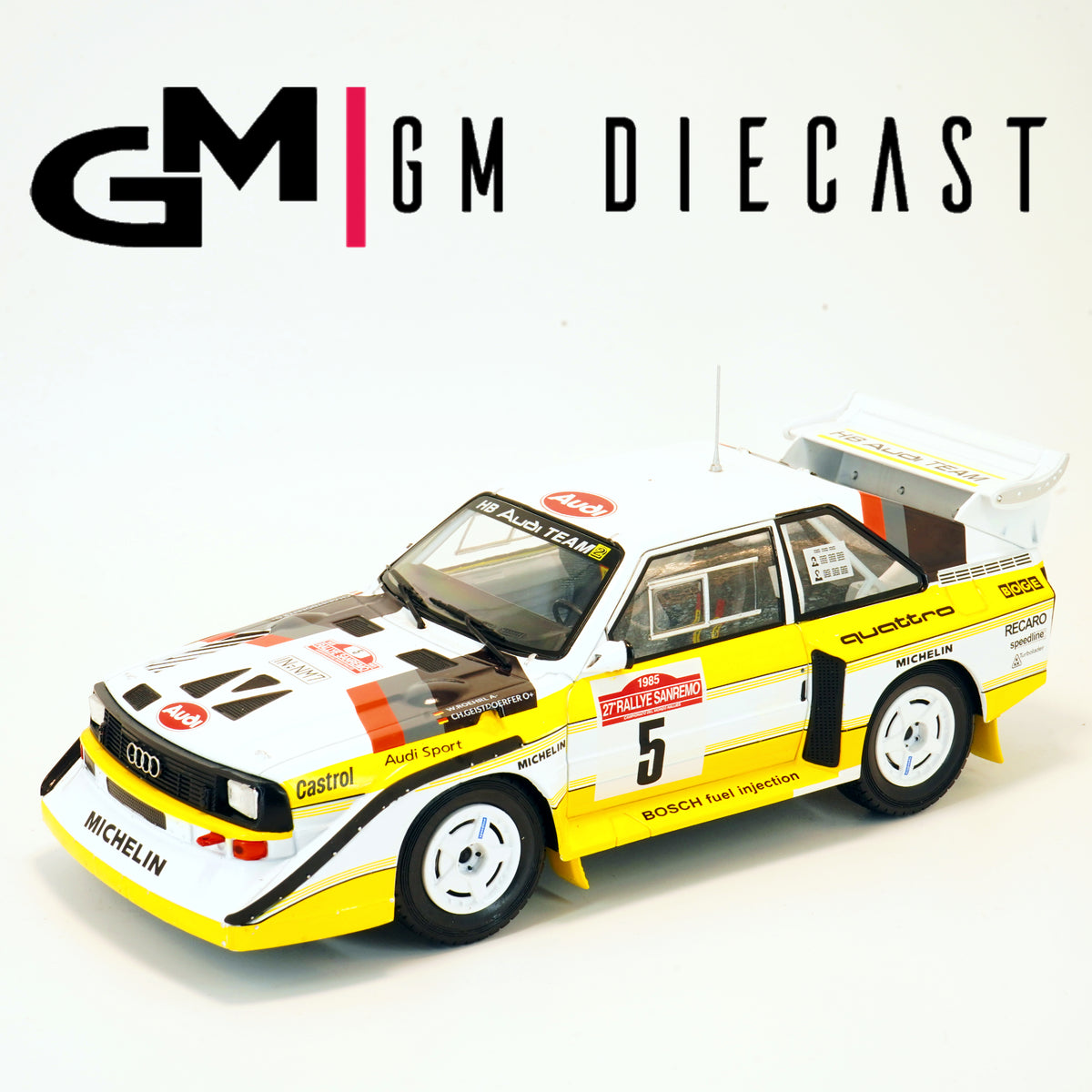 Audi Sport quattro #5 Rally sanremo 1985 rohrl/Geistdorfer 1/24