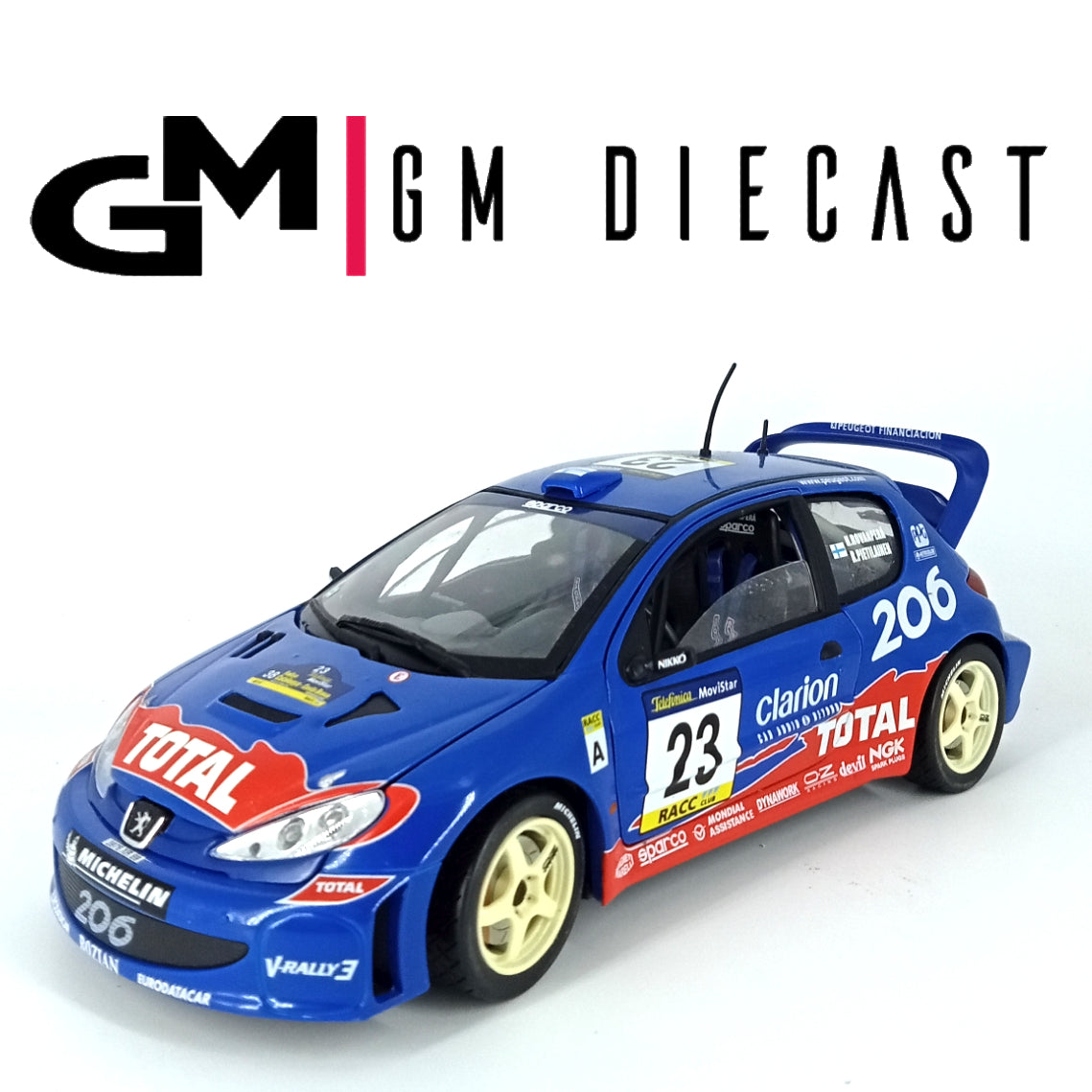 Peugeot 206 WRC #23 Catalunya 2002 Rovanpera 1/18