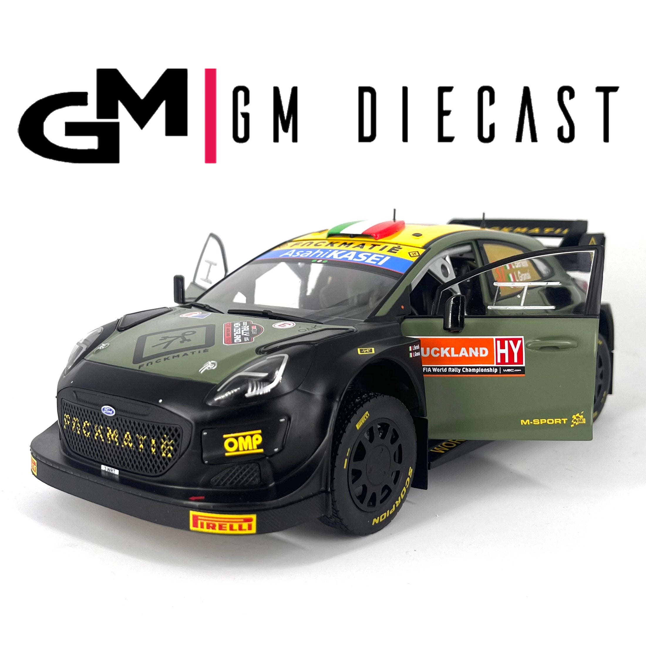 Ford Puma Rally1 #7 New Zealand 2022 Bertelli/Granai1/18