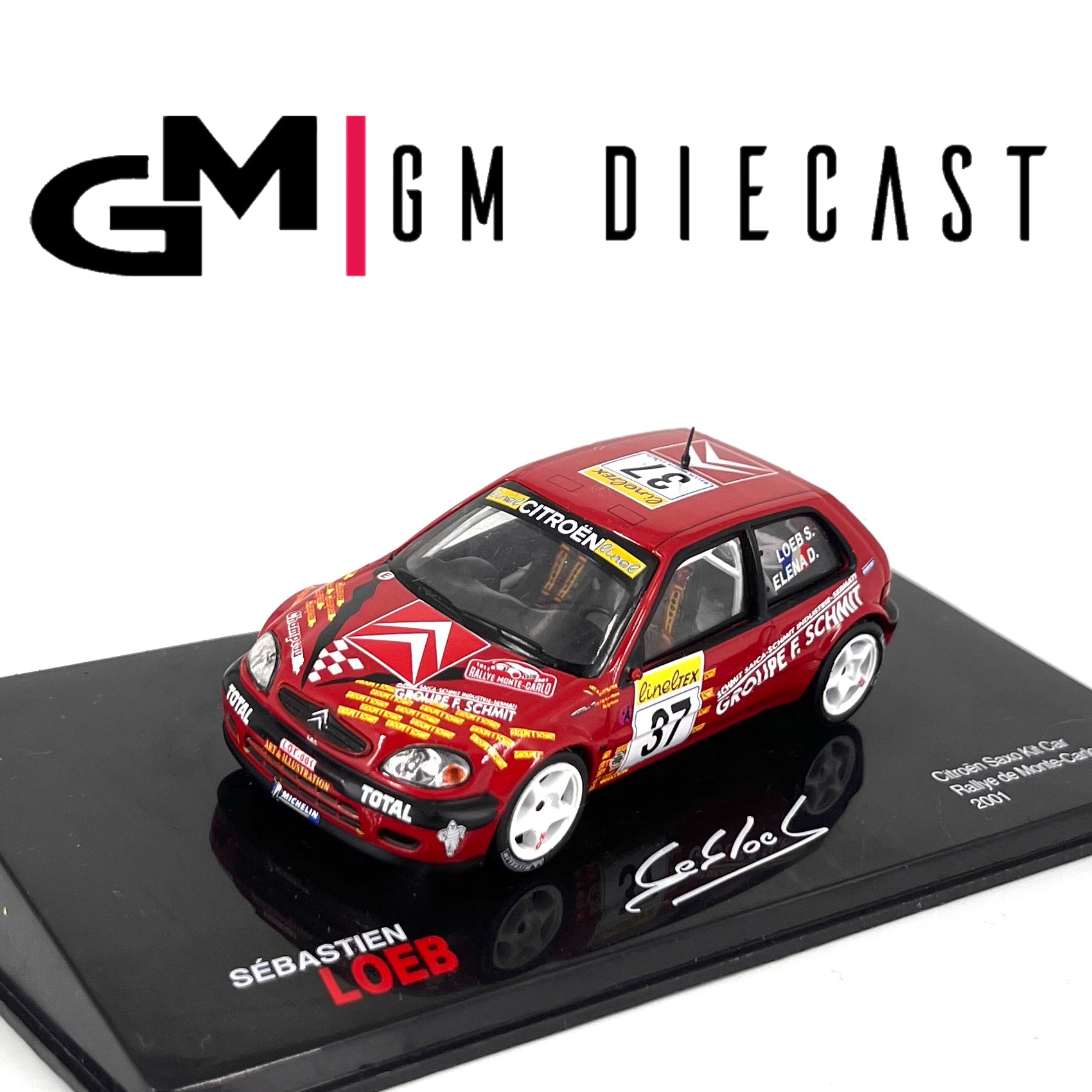 Citroen Saxo Kit Car #37 Rally de Monte Carlo 2001 S.Loeb/D.Elena