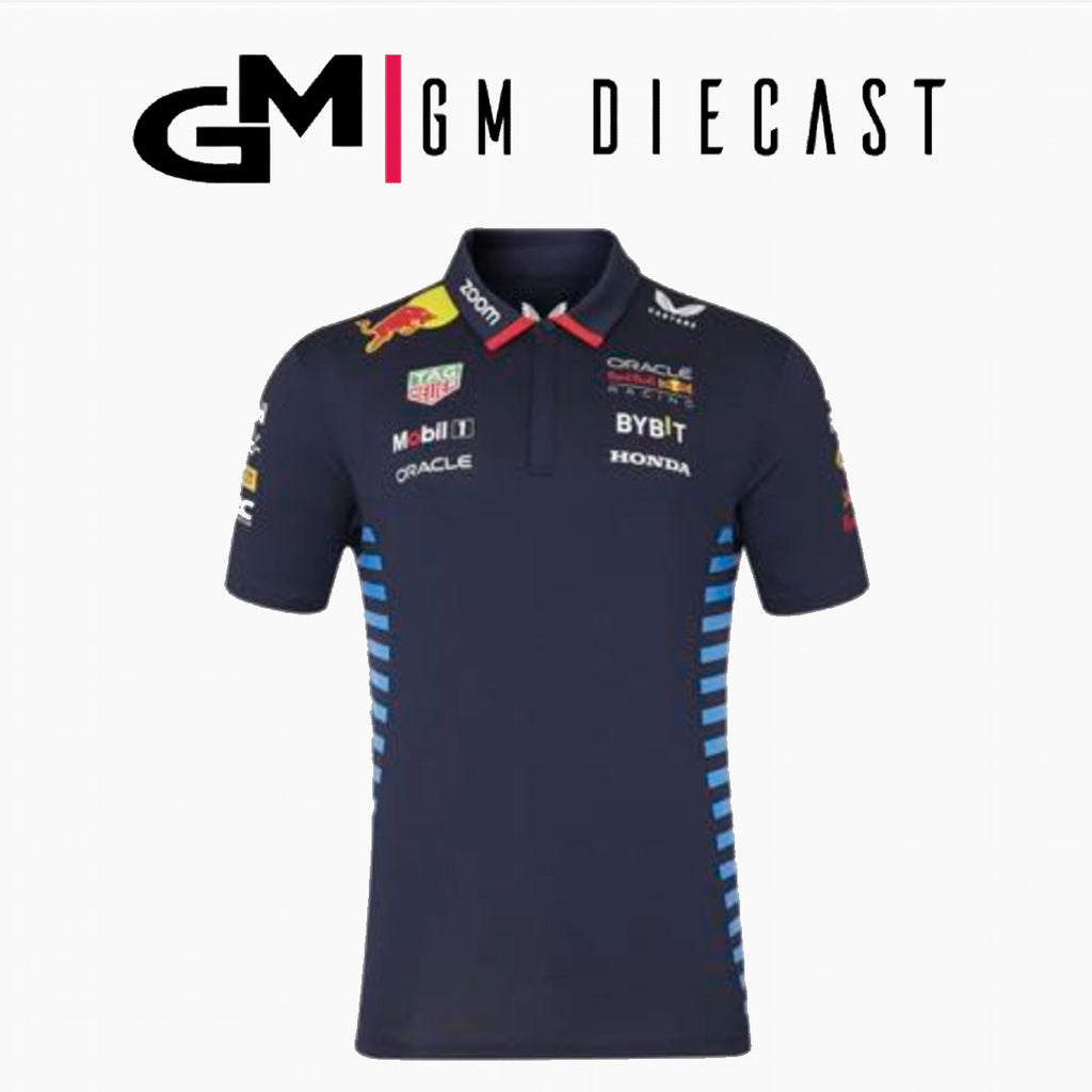 Red Bull Racing Polo Shirt F1 Team Verstappen Perez Navy blue