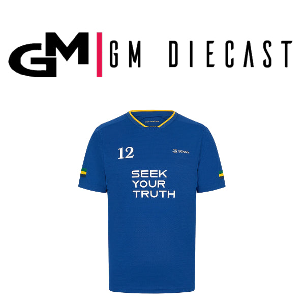 Ayrton Senna Stripe Football T-shirt