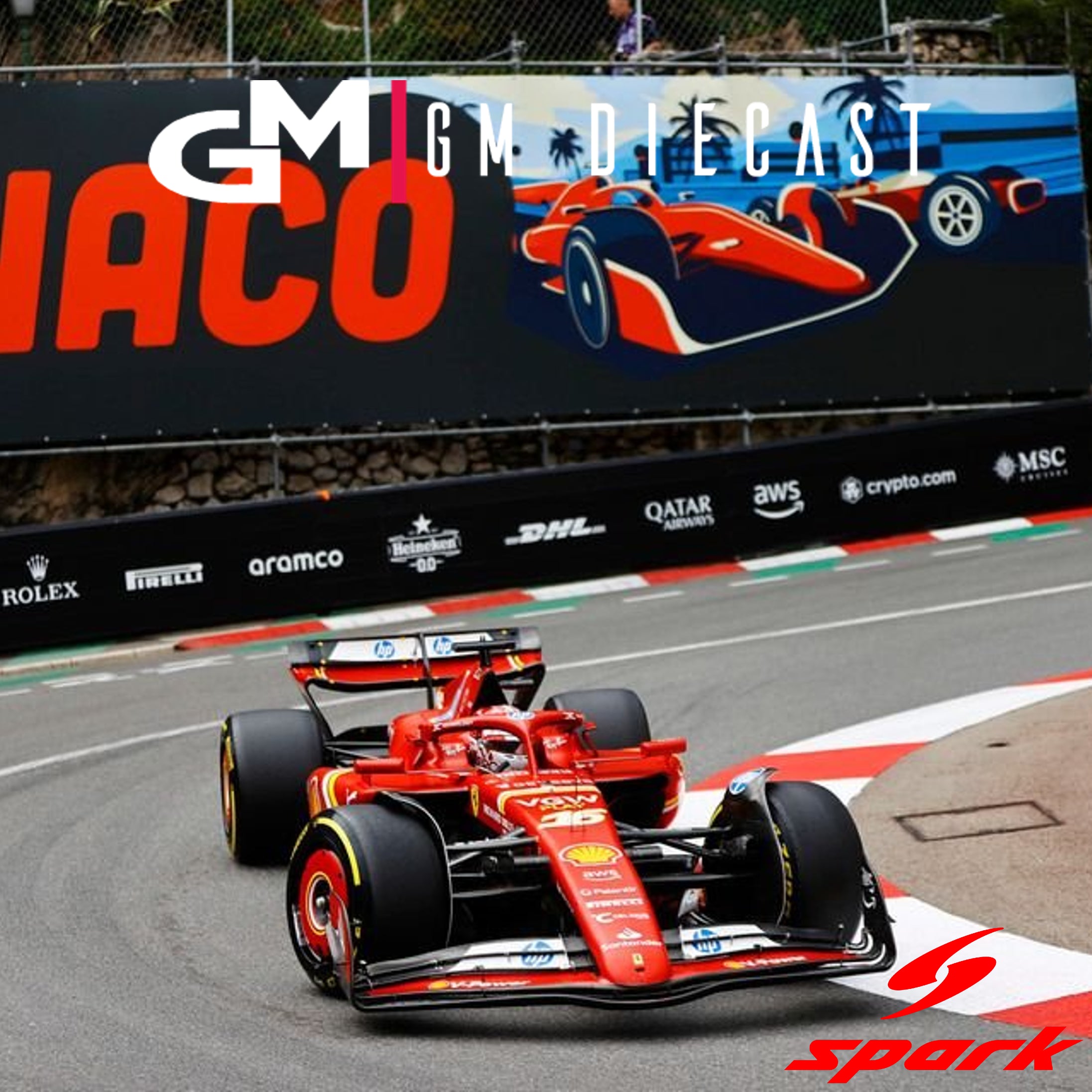 Ferrari SF24 N°16 Vainqueur GP Monaco 2024 Charles Leclerc