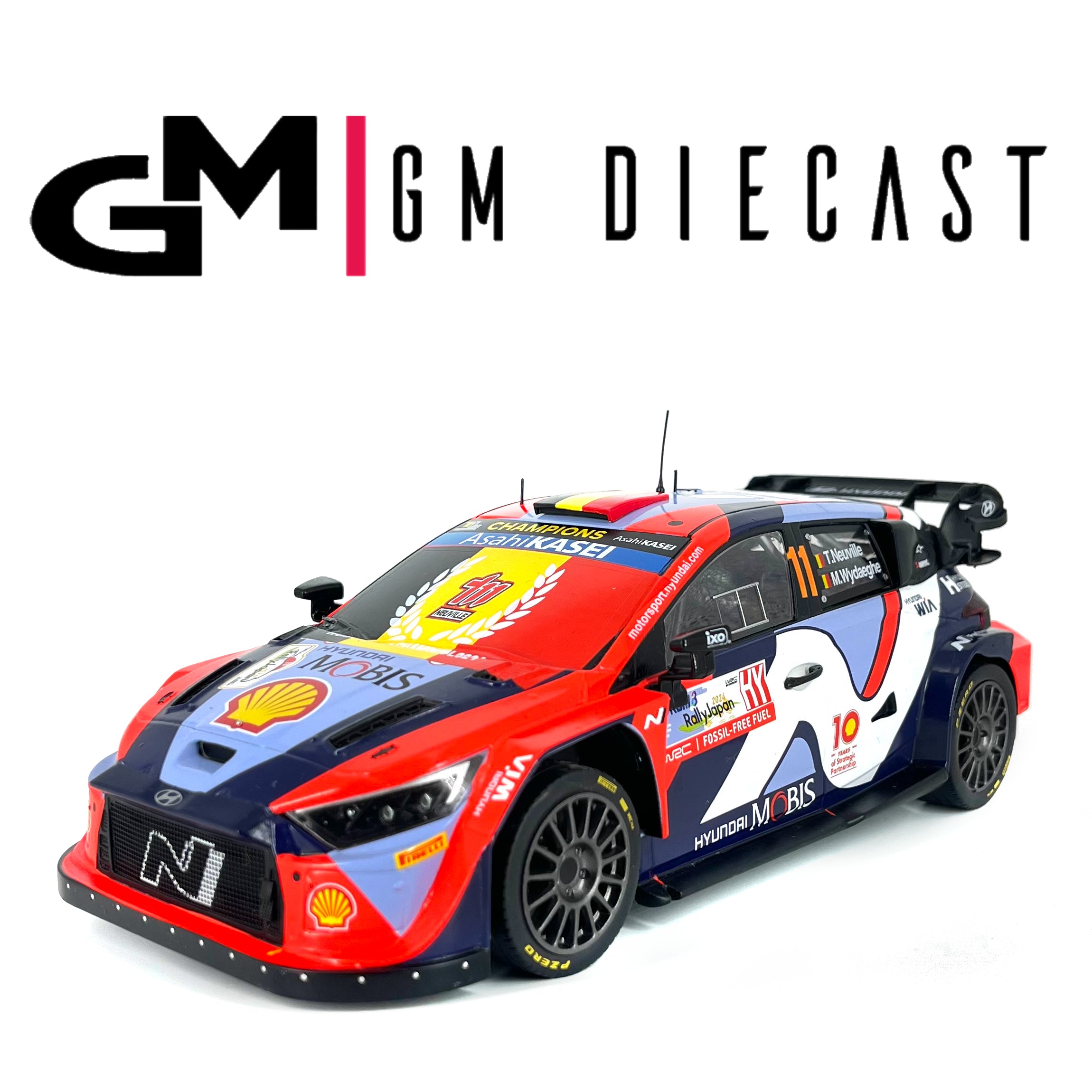 Hyundai i 20 N #11 Rally Japan 2024 T.Neuville/M.Wydaeghe 1/18