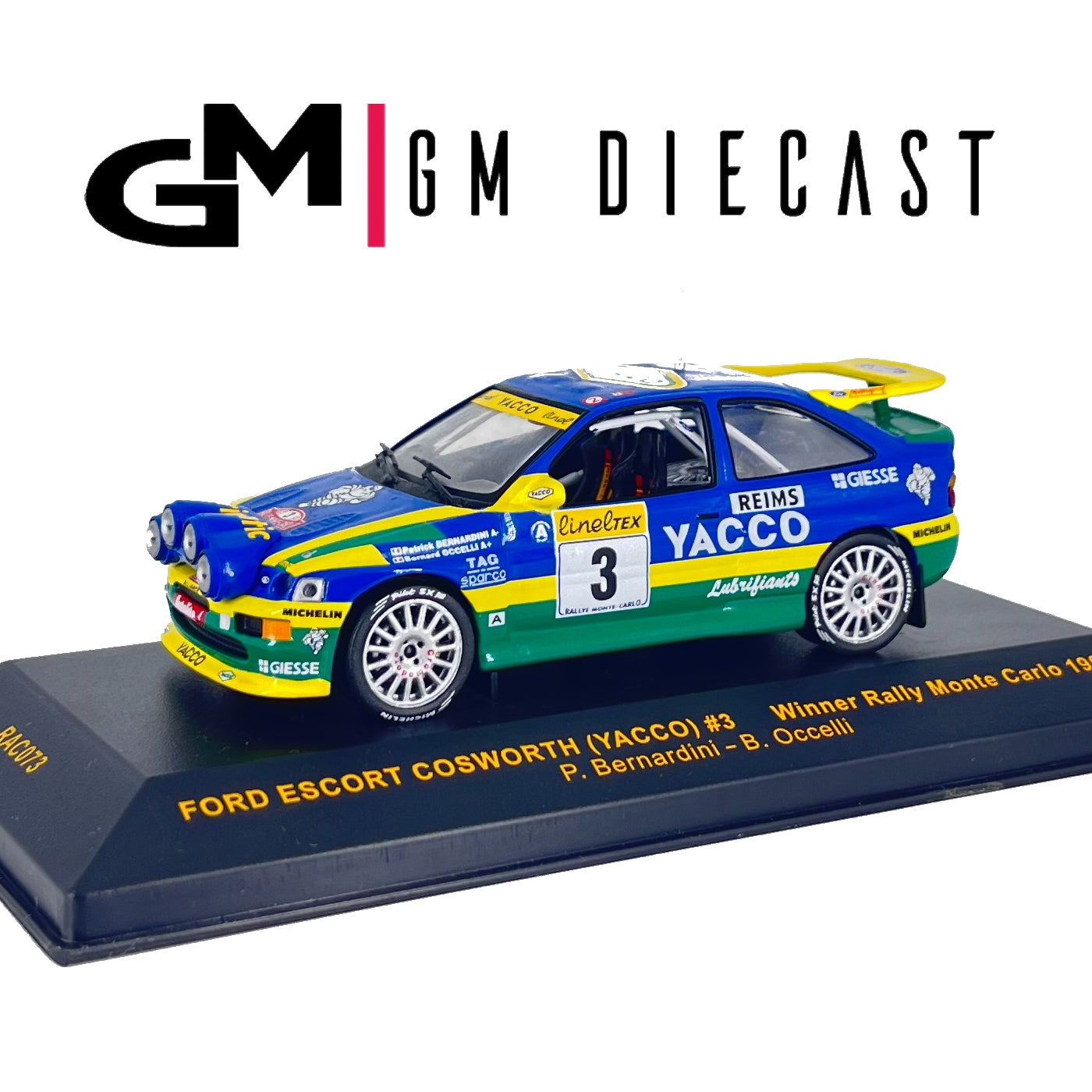 Ford Escort Cosworth (YACCO) #3 Winner Rally Monte Carlo 1996 P.Bernardini/B.Occelli