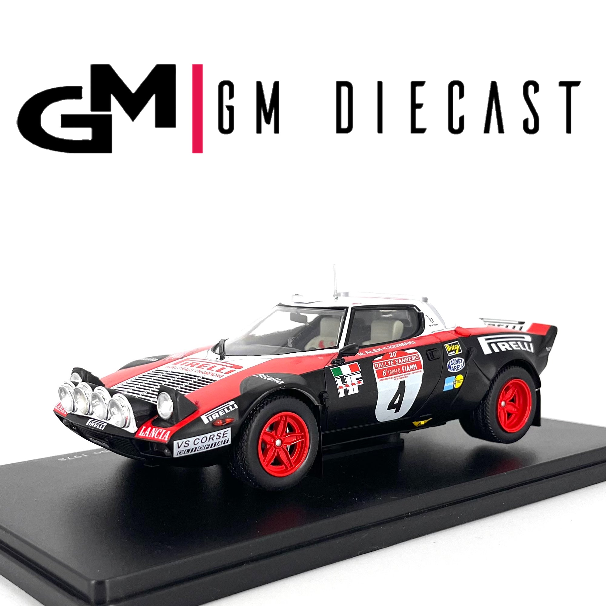 Lancia Stratos HF #4 Rally Sanremo 1978 M.Alen/I.Kivimaki 1:24