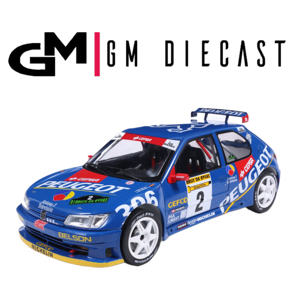 Peugeot 306 MAXI #2 Rally Aviles 1997 J.Azcona/J.Billmaier 1/18