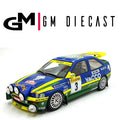 Ford Escort RS Cosworth n.º 3 Rali de Monte Carlo P. Bernadini/B. Occellia 1/18